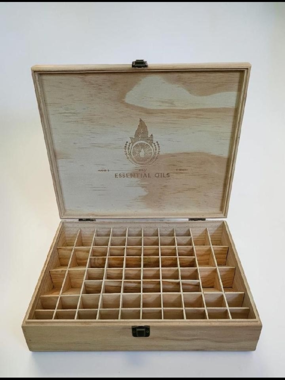 Large Wooden Essential Oils Storage Box Organizer Case 68 Bottle Holder Display